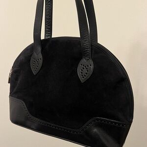 Salvatore Ferragamo Suede & Leather Satchel (Dust Bag Included)